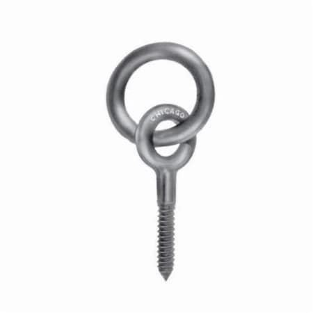 Chicago Hardware Eye Bolt 3/8", 2-1/2 in Shank, 3/4 in ID, Steel, Hot Dipped Galvanized 09115 2